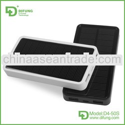 Factory patent product solar portable 5000mah power bank, high efficient portable 5000mah power bank