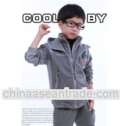 Fleece set for boy,2 fake pieces children suit, children clothing jacket