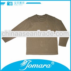 Good qulity children's clothes Brown T-shirts for boys