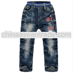 Kids' Winter Fashion Jean 100% Cotton Stone Washed boys Jeans A0238