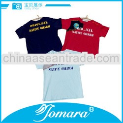 Last T-shirt design for children boy garment supplier