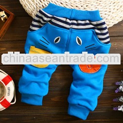 Latest cotton cute cat boy kids pants baby trousers child pants