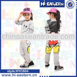 New autumn girl's cute lovely pullover children set/kid set