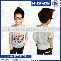 Newest print long sleeve boy shirt/ 2013 Autumn children clothes