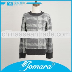 O neck cotton long sleeve winter boys sweater