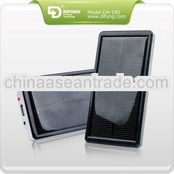 Sunshine day mobile power bank 1900mah, 1 solar led indicator fast efficiency solar panel 1900mah mo