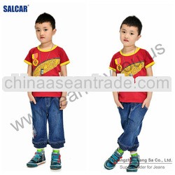 Wholesale kids jeans school boy jeans