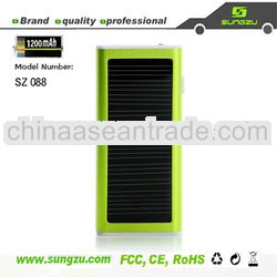 good quality Sungzu portable solar charger with LED flashlight