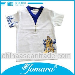 kids casual clothing boys v-neck design t-shirt