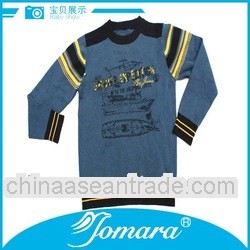 kids navy blue winter cartoon printed sweater