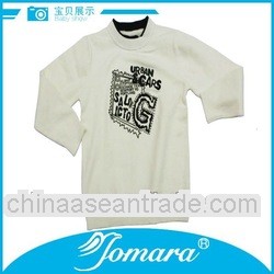 white long sleeve children printing sweater