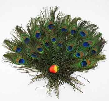 100% Real Natural Peacock Tail Eyes Feathers 8-12 Inches/about 23-30cm,50pcs/lots