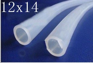 12x14mm Food Grade Medical Use FDA Silicone Rubber Flexible Tube / Hose / Pipe For Strip