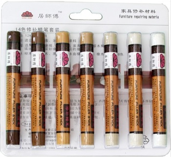 14 repair crayon set bamboo material furniture repair engineered wood flooring