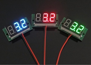 1PC  DC 2.5V to 30V Red Digital Voltmeter Meter Power Monitor 2.5-30V Digital DC Voltmeter Panel Met