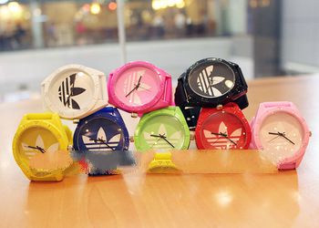 2013 Hot sale! AD watch 3 leaf grass fashion silicon women&Men Sport Watch clocks clover watches