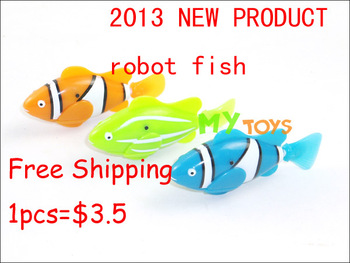 2013 New Fish Electronic Swimming Fish Magical  fishActivated Turbot electric Fish robot fish Free S