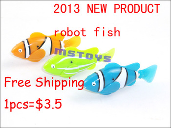 2013 New Robot  fish Fish Free Shipping Fish Electronic Swimming Fish Magical Robot  Activated Turbo