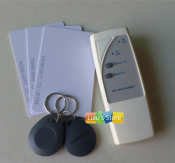 2013 newest  Mini Handheld 125Khz RFID Copier Duplicator Cloner ID EM reader & writer  with 5pcs