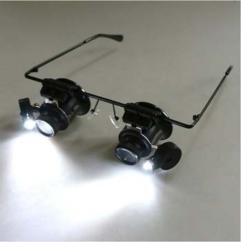 20X Magnifier Magnifying LED Light Glass Loupe Lens Eye Jeweler Watch Repair Freeshipping Dropshippi