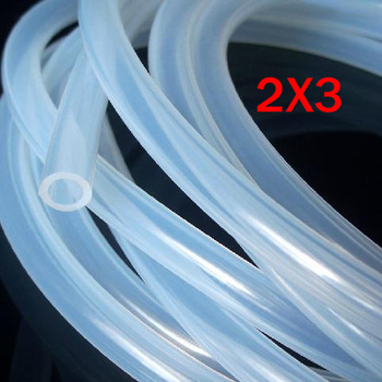 2mm ID 3mm OD 2X3 Transparent Silicone Rubber Tube Hose Pipe ( food grade ) medical PIPE