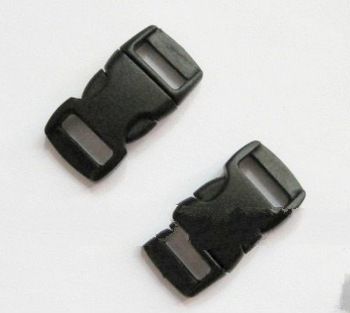 3/8-Black-Plastic-Side-Release-Buckles-for-paracord-Bracelets-Webbing-x500(Free shipping)-