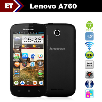 4.5 inch Lenovo A760 Android 4.1 Smartphone Qualcomm MSM8225Q Quad Core 1.2GHz 1GB RAM 4GB ROM Dual 