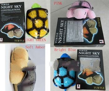 4pcs/lot Night Light Turtle Light musical music play  sleep lamp tortoise starry sky projector lamps