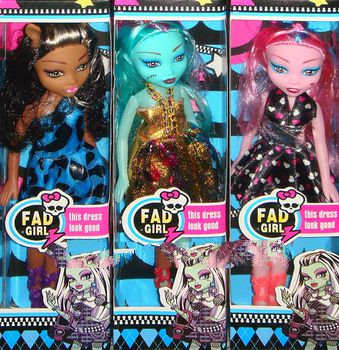 9" monster high doll, fashion doll, mixed up 3 color, 2013 hot sell item