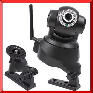 Black Wireless IP Network Pan/Tilt Security WIFI Audio CCTV 10 IR Webcam Color Camera, Drop Shipping