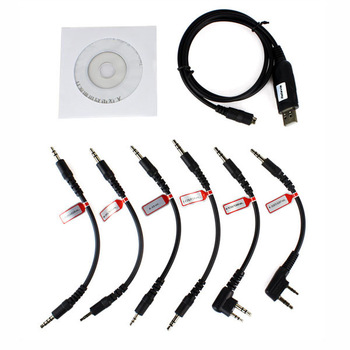 C9002A New  6 in 1 USB Program Programming Cable Adapter for Motorola HYT ICOM BAOFENG PUXING KENWOO