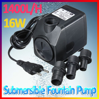 Euro Plug 1400L/H 16W 50Hz Submersible Water Pump With Flow Controller For Aquarium Fish Tank Founta