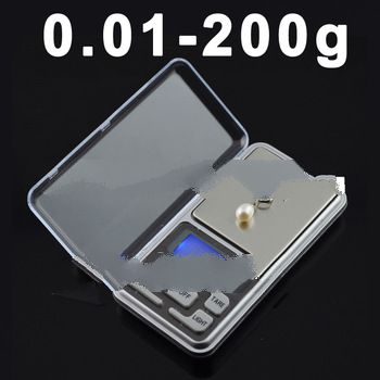 Factory price retail 1pcs 0.01g x 200g Digital Pocket Balance Weight Jewelry Scale with retail box