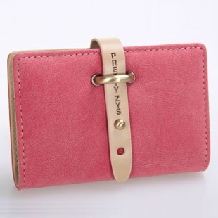 Fashion Candy Business Credit Card Holder Bags PU Leather Bank Card Bag Card Case ID Holders Busines