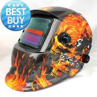 Flame skeleton Solar Auto Darkening Welding Helmet  for ARC MAG MIG TIG[welding we are the best]