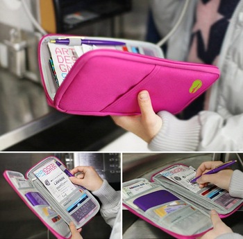 Free Shiping 2013 New Travelus Multifunctional Storage bag Card Holder Wallet Purse Multicolor