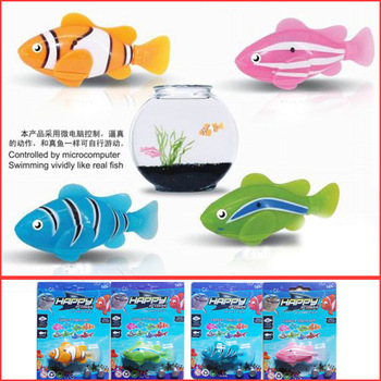 Free Shipping,4 Colors Robo Fish,Plastic Emulational Toy Robot Fish,Electronic toys for children,Cre