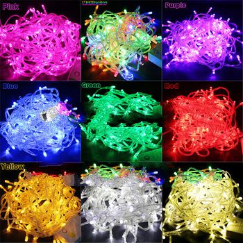 Free Shipping ! Beautiful 9 Colors Available 20M 200-LED String Christmas Lights Fairy Party Lights,