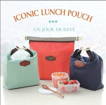 Free Shipping insulated picnic bag 6 Colors Brief lunch bags portable Heat Protecting Bags Handy coo