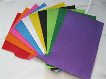 Free shipping, 10pcs mixed  1MM thickness, felt fabric, DIY felt fabric,non-woven felt, 20*30CM