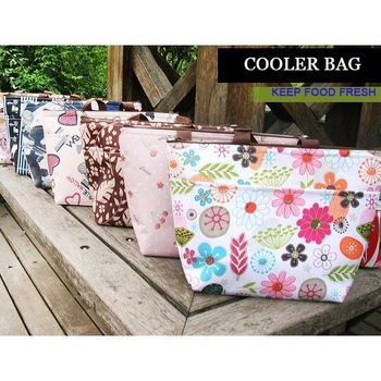 Free shipping 2013 retail fashion design cooler bag keep food fresh fashion lunch bag picnic bag col