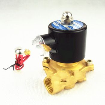 Free shipping ,3/4 Solenoid Valve normally closed for Water Air Oil DC12V DC24V AC110V or AC220V VOL