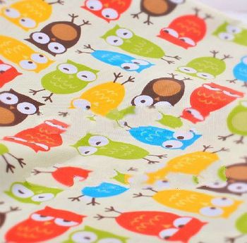 Free shipping DIY handmade fabric household cloth / curtain / cloth / cotton cloth twill fabric owl