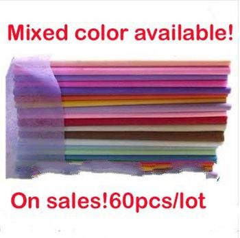 Free shipping on sale mixed color tissue paper Floral wrapping paper flower packing material 50*50cm