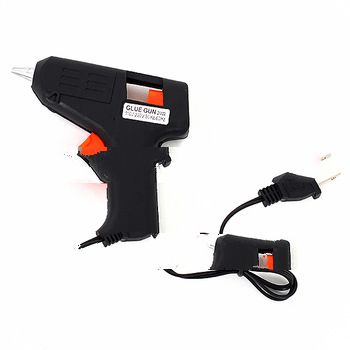 Free shippingTop Electric Tool Hot Melt Glue Gun 20 WATTS Trigger Mini Black Heating Brand#8633