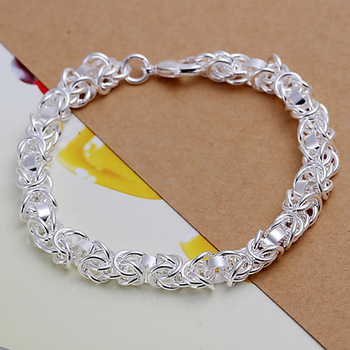 H073 Free Shipping 925 Silver Bracelet Fashion Jewelry Bracelet Leading shrimp buckle bracelet aqya 