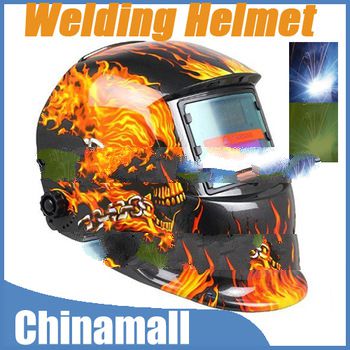 High Quality Solar Flame Auto Darkening ARC TIG MIG MAG Skull Welding Grinding Helmet Welder Mask Fr