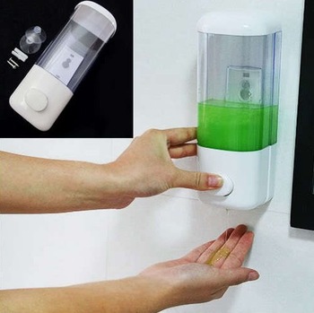 Home Washroom Suck Wall Mounted Soap Sanitizer Bathroom Shower Shampoo Dispenser 010055