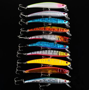 Hot 10pcs/lot Fishing Lure 10 color 11.2g/11.5cm Classic Proberos style Deep Minnow plastic fishing 