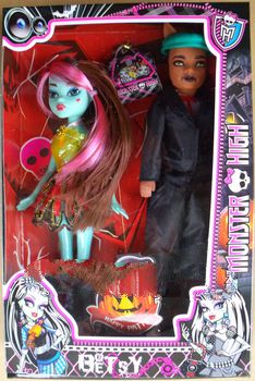 Hot sales! 2013 New Monster High Dolls, 24 Cm High, Fashion Dolls, 2 Dolls/Set. 1 Boy And 1 Girl, Se